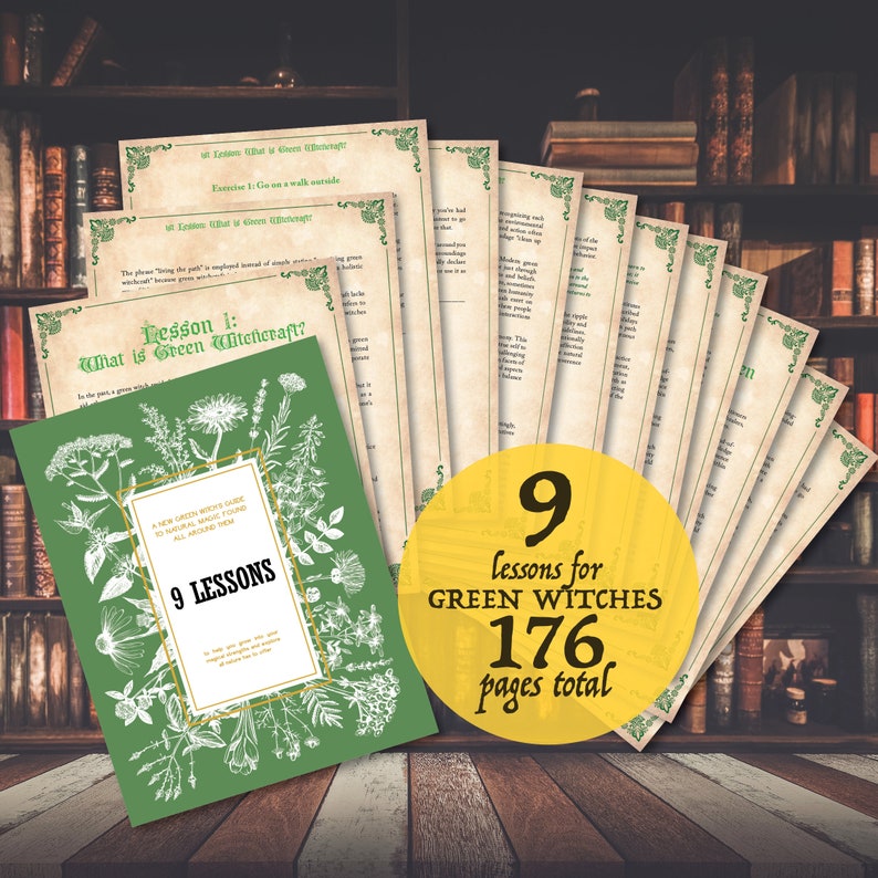 Green Witch-paket: Lektioner, oljor, rökelserecept (PDF-nedladdning) bild 4