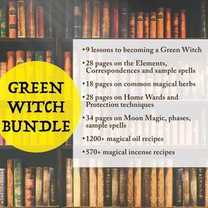 Green Witch-paket: Lektioner, oljor, rökelserecept (PDF-nedladdning) bild 2