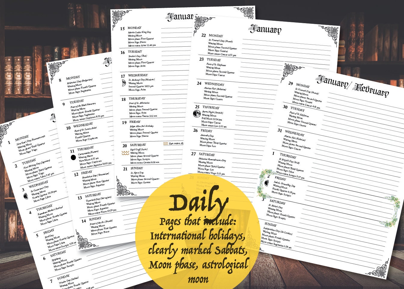 Witch Almanac 2024 Digital Download PDF Sabbats Baby Pagan Etsy