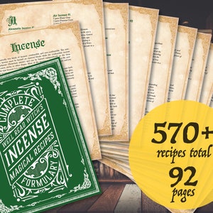 570+ Magic Incense Recipes, Incense for Rituals, Perfume House Hearth Pagan Witch Magic Wicca Sabbat Spell Love Prosperity Luck Hex