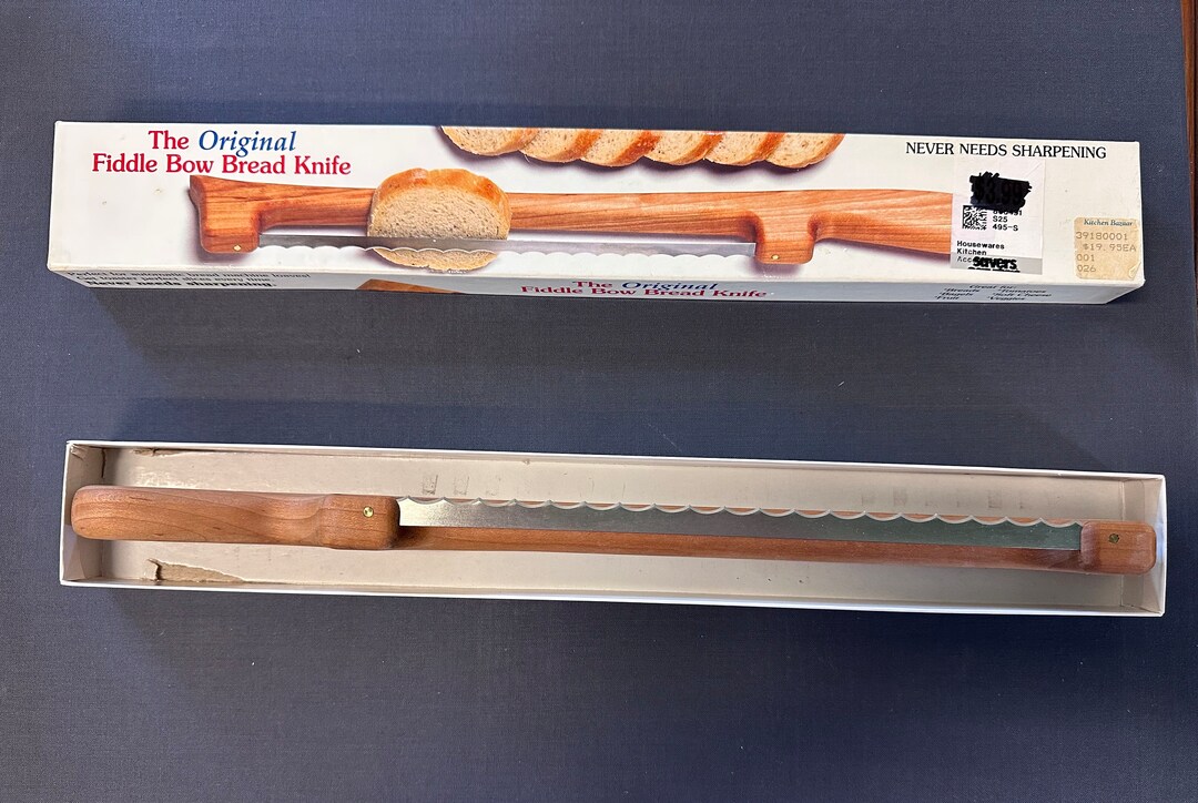 The Original Fiddle Bow Bread Knife Handmade in Montana By Etsy