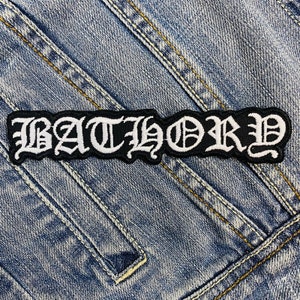 Bathory Embroidered Patch Badge Applique Iron on 381676