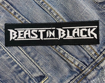 Beast In Black Square Embroidered Patch Badge Applique Iron on 714508