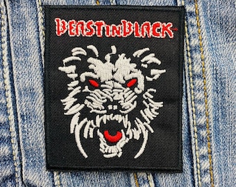 Beast In Black Embroidered Patch Badge Applique Iron on 381685