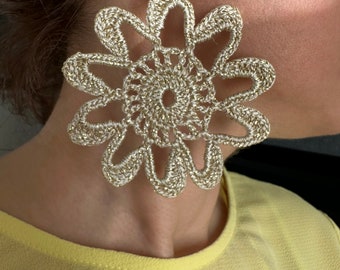 Statement Earrings | Lightweight Earrings | Mothers Day Gift | Crochet Earrings | Handmade Jewelry | Boho Earrings