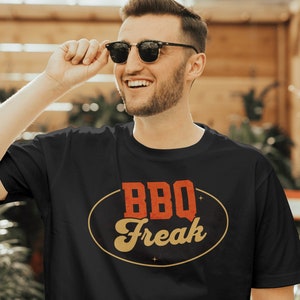 BBQ Freak, Tshirt, Barbeque Shirt, Bar-B-Que humor, BBQ Fun Shirt, Grilling Shirt, Cookout Shirt, Unisex Softstyle T-Shirt