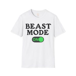 Beast Mode ON T-shirt, Beast Tshirt, Motivational Tshirt, Workout Tshirt, Gym tshirt, lifting, bodybuilding, Strength Tshirt