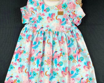 Unicorn Mila summer dress - girls dress