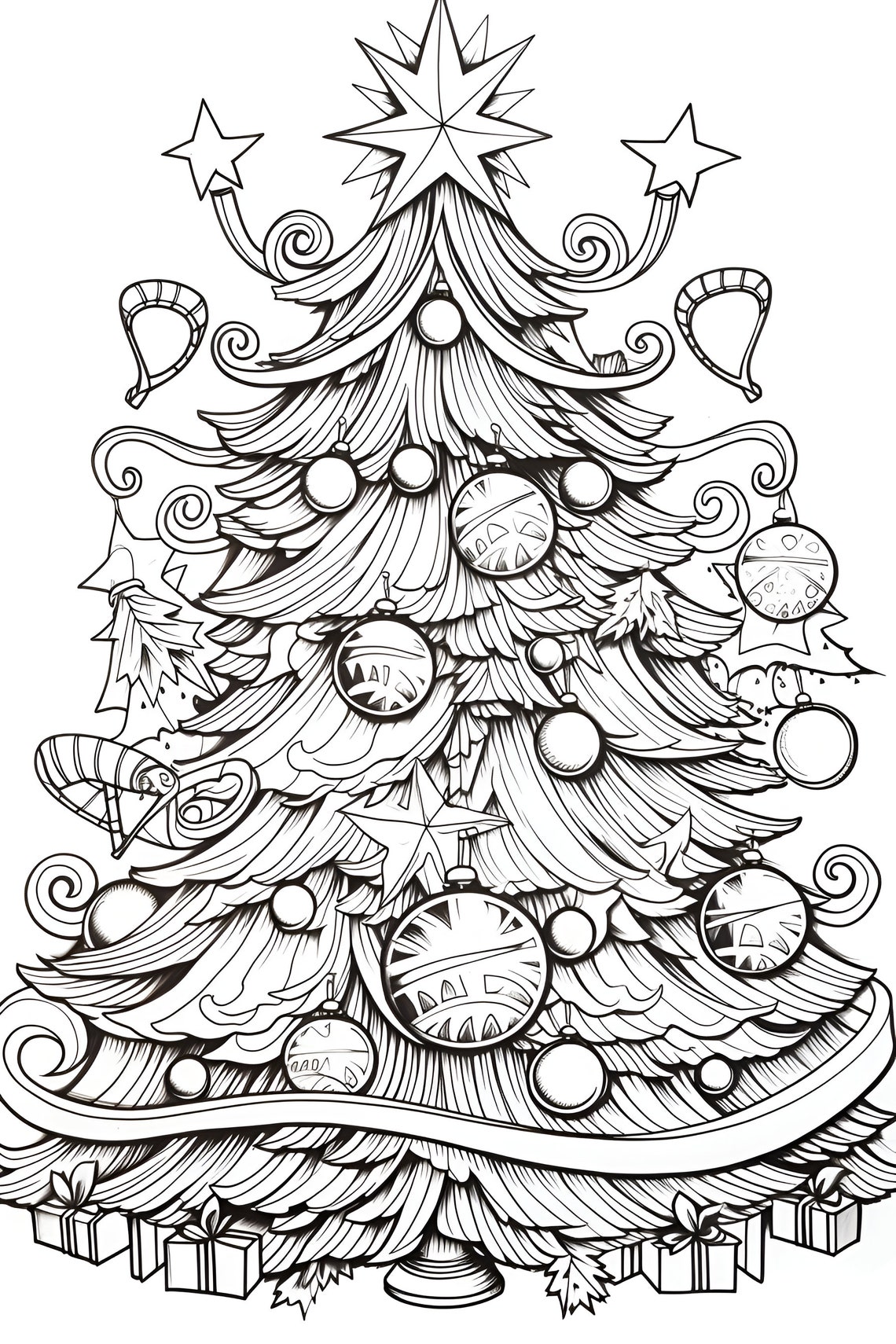 100 Pages Christmas PDF Coloring Book Printable Xmas Santa Etsy France