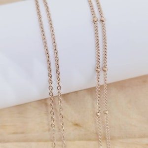 Necklace Replacement chain for pregnancy bola in stainless steel color of your choice image 3