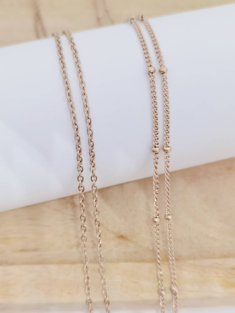 Necklace Replacement chain for pregnancy bola in stainless steel color of your choice image 3