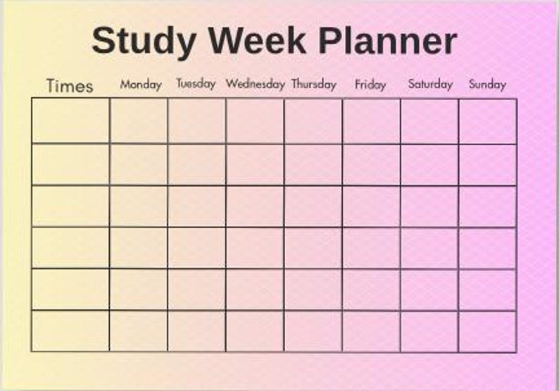 Digital Study Planner PDF – Aesthetic Printable for Students, Homework ...
