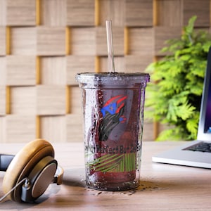 Clear Boricua Pride Tumbler – I’m Not Perfect But I’m Boricua Cup | Funny Puerto Rican Gift for Friends & Family | Latin Drinkware