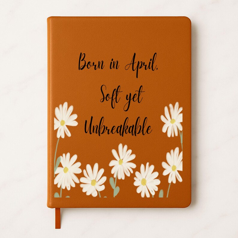 Notebook April April Birth Flower Journal – Daisy Notebook “born in April Soft yet ...