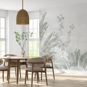 Papier Peint Intissé Panoramique Forêt Tropical Toison Mur XXL Décoration murale Wall Paper Poster Géant 3D image 2