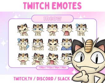 Meow - Twitch と Discord 用のエモート パック