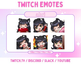 Ahri - Twitch と Discord 用のエモート パック (笑)