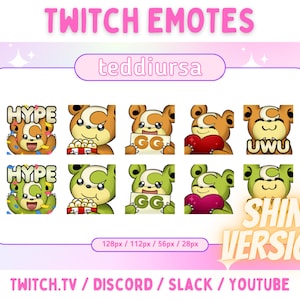 Teddiursa - Cute Twitch & Discord Emotes Pack