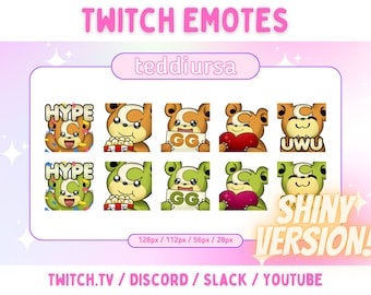Teddiursa - Twitch と Discord 用のエモート パック