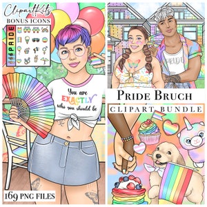 Brunch del Orgullo, LGBTQ+ PNG, Gráficos de matrimonio gay, Sublimación orgullosa, Rainbow Mardi Gras Cricut, Igualdad Trans, Fashion Girl Queer