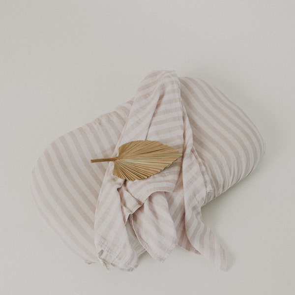 Muslin Changing Pad Cover | Striped