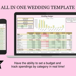 All-In-One Wedding Template - Wedding Budget Tracker - Google Sheet