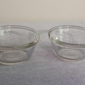 Vintage Pudding Schalen Anchor Hocking 6 Unzen Glas 2er Set Made In USA