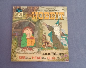 The Hobbit J R R TOLKIEN #368, See Hear Read 24 Page Book & 33 Record