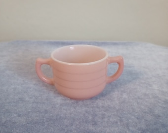 Miniature Hazel Atlas Little Hostess Milk Glass Sugar Bowl (Vintage)