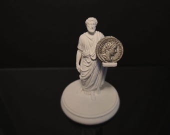 Antoninus Pius | 3D Printed Roman Double Coin Display Stand for Denarii & Small Ancient Coins