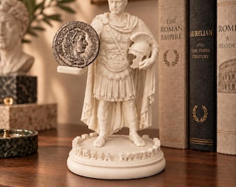 Aurelian | Roman Coin Display Holder | Custom 3D Printed Historical Statue