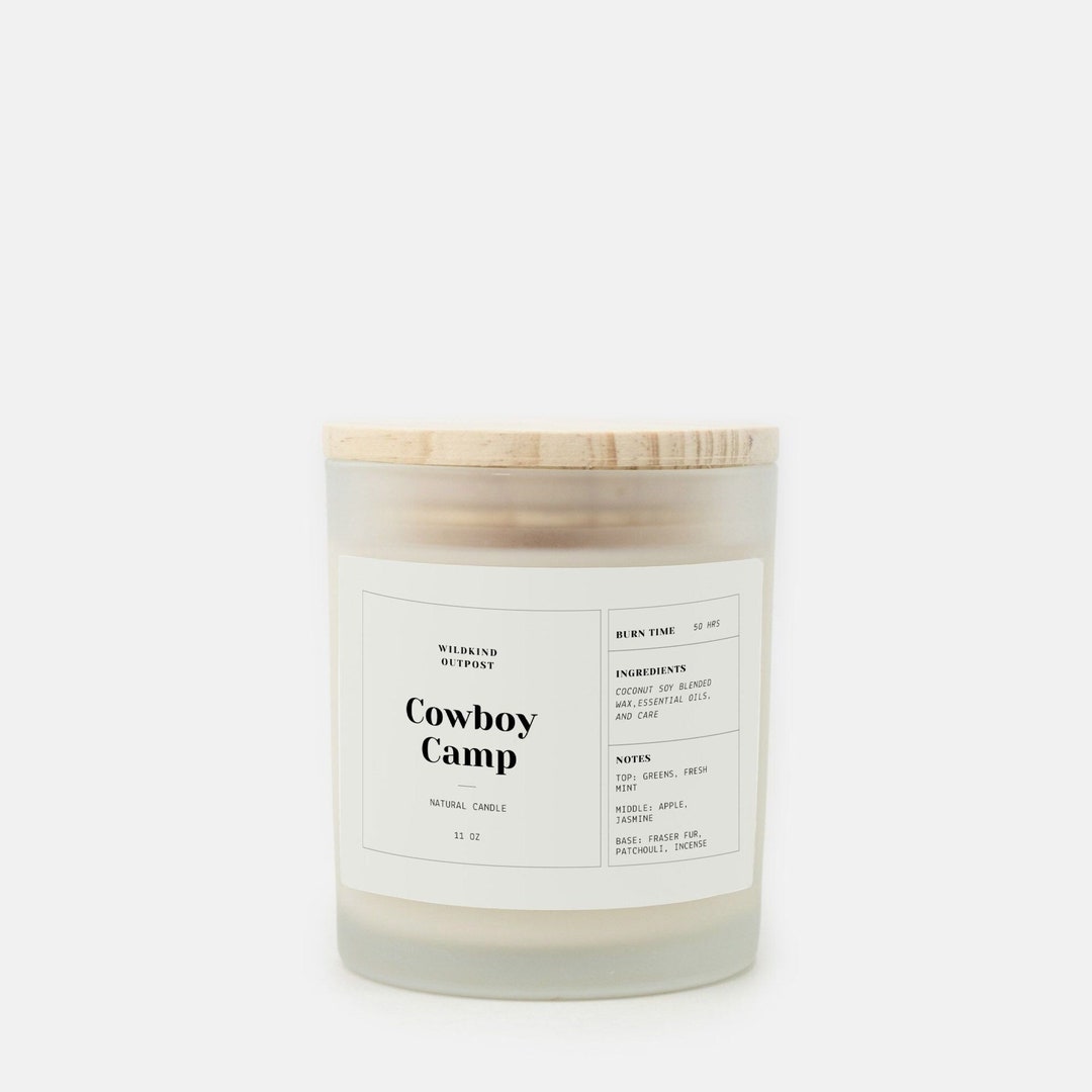 Hiker Lingo Candle Cowboy Camp Soy Wax Hand Poured Etsy