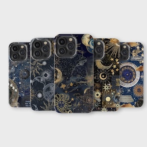 Sterrenbeeld Astrologie Telefoon Case Cosmic Celestial Star Sign Telefoon Cover voor iPhone 16 Pro Max 15 14 13 12 11X8 7 Samsung S25 Ultra S24 S23 S22