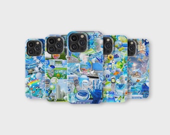 Capa de celular Frutiger Aero com estética retrô para iPhone 16 Pro Max 15 14 13 12 11 X 8 7 Samsung S25 Ultra S24 S23 S22 S21 S20 FE A16