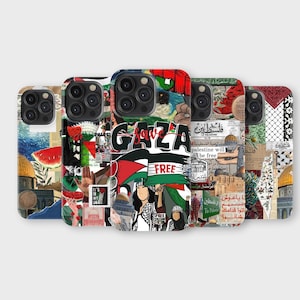 Palestine Phone Case Keffiyeh Palestinian Flag Art Phone Cover for iPhone 16 Pro Max 15 14 13 12 11 X 8 7 6 Samsung S25 Ultra S24 S23 FE