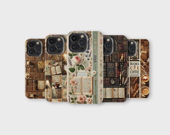 Booklover Phone Case Bookscrap Reading Phone Cover for iPhone 16 Pro Max 15 14 13 12 11 X 8 7 6 Samsung S25 Ultra S24 S23 S22 S21 S20 FE