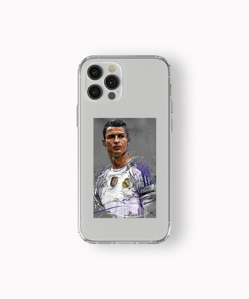 Cristiano Ronaldo Phone Case, CR7 Soft Silicone Clear Case for iPhone 14, iPhone 14 Pro Max, iPhone 13, 12, X,XS,iPhone 11,Samsung,Huawei Style #8