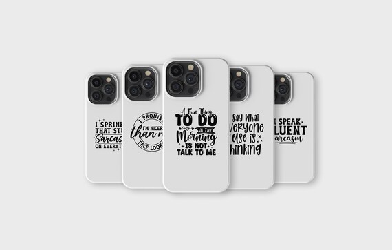 Sarcastic Funny Phone Case Witty Bold Morning Mood Phone Cover for iPhone 16 Pro Max 15 Pro Max 14 Pro Max 13 Pro Max iPhone 12 11 XR SE 8 7