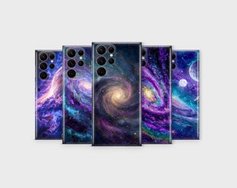 Galaxy Nebula Phone Case Cosmic Universe Celestial Stars Phone Cover for Samsung S25 Ultra S24 S23 S22 S21 S20 FE S10 S9 S8 Note 20 A56 A36