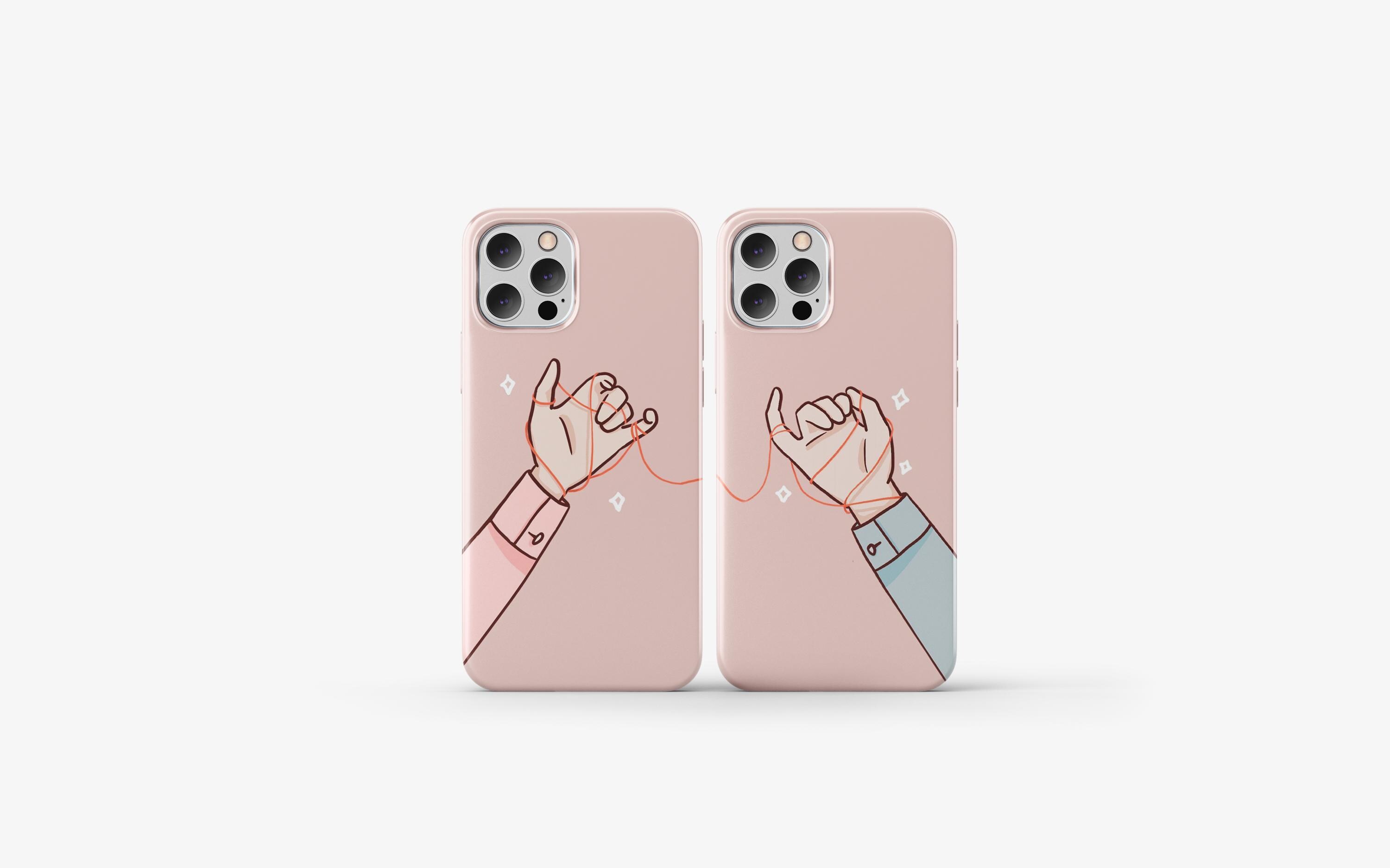 Couple Phone Case 2 Matches Phone Cover Cute Lover Couple Cover