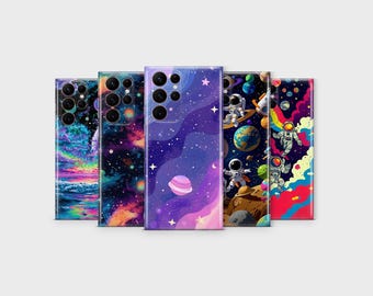 Space Phone Case Galaxy Astronaut Cover for Samsung S26 Ultra S25 S24 S23 S22 S21 S20 FE S10 S9 S8 Note 20 A56 A36 A57 A37 A17 A26