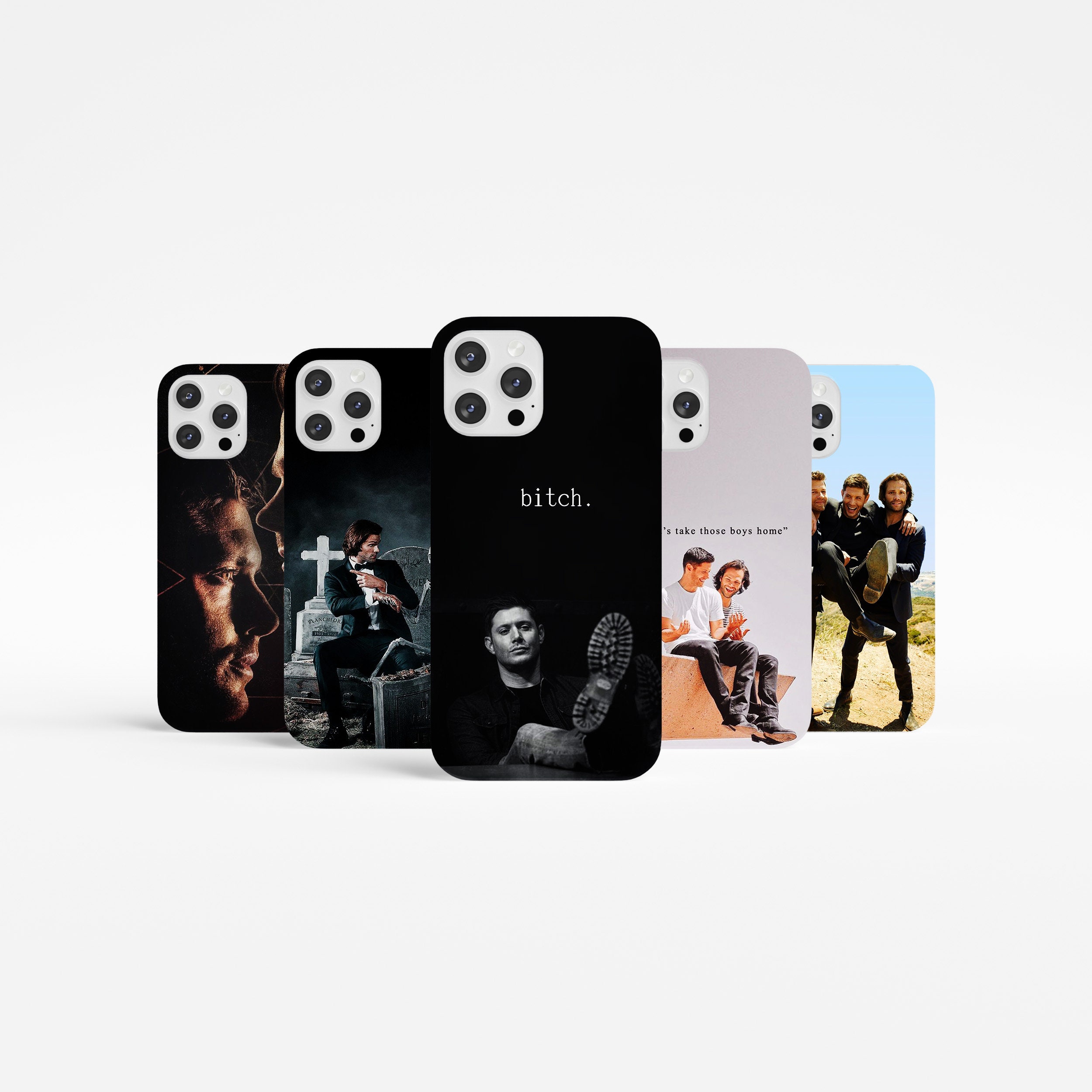 Head Case Designs Officially Licensed Supernatural Key Art Sam, Dean &  Castiel 2 Hybrid Case Compatible with Apple iPhone 13 
