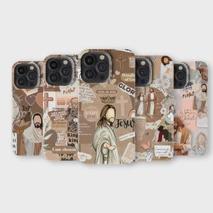 Christian Faith Phone Case Jesus Bible Quote Phone Cover for iPhone 16 Pro Max 15 14 13 12 11 X 8 7 Samsung S25 Ultra S24 S23 S22 S21 S20 FE