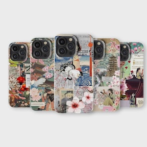 Funda para teléfono con diseño de tablero de estado de ánimo japonés, bonita y estética japonesa, para iPhone 16 Pro Max 15, 14, 13, 12, 11, X, 8, 7, Samsung S25 Ultra, S24, S23, S22 y S21