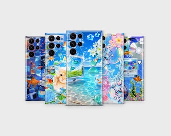 Capa Frutiger Aero para celular – Capa Dreamcore Ocean Y2K para Samsung