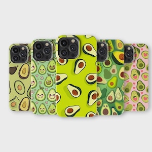 Avocado Phone Case Cute Fruits Phone Cover for iPhone 16 Pro Max 15 14 13 12 11 X 8 7 6 Samsung S25 Ultra S24 S23 S22 S21 S20 FE A56 A16