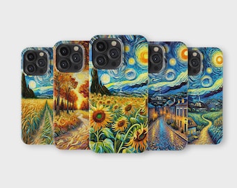 Van Gogh Phone Case Aesthetic Phone Cover for iPhone 16 Pro Max 15 14 13 12 11 X 8 7 6 Samsung S25 Ultra S24 S23 S22 S21 S20 FE