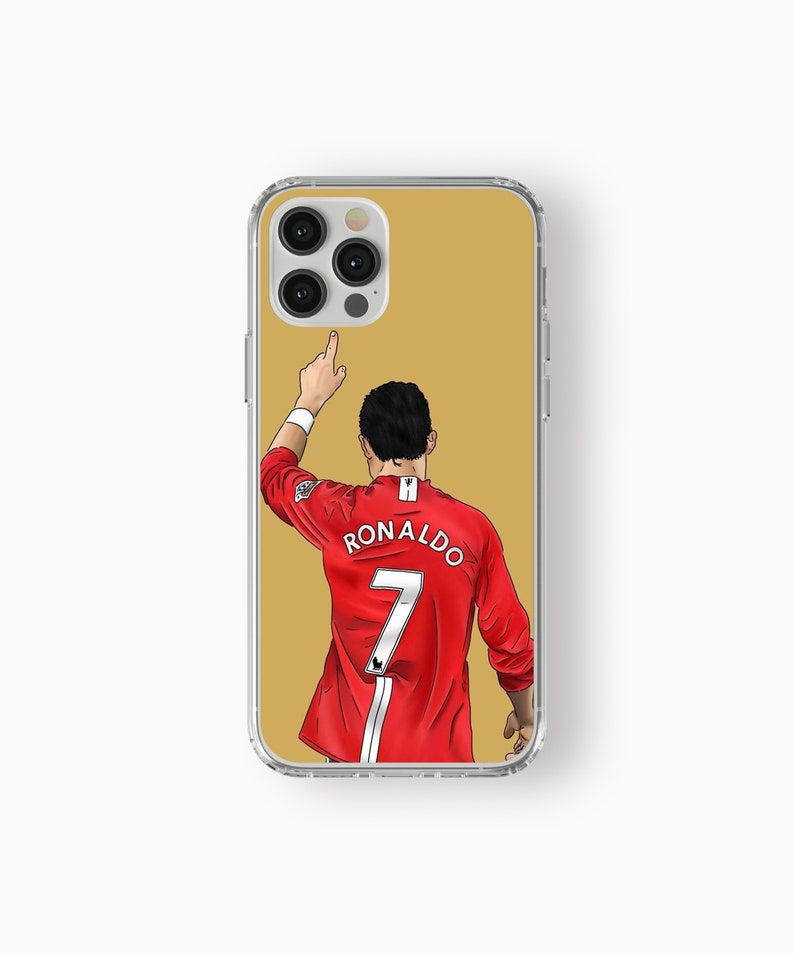 Cristiano Ronaldo Phone Case, CR7 Soft Silicone Clear Case for iPhone 14, iPhone 14 Pro Max, iPhone 13, 12, X,XS,iPhone 11,Samsung,Huawei Style #7