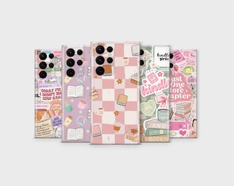 Book Love Handytasche Bookish Reading Aesthetic Phone Cover für Samsung S25 Ultra S24 S23 S22 S21 S20 FE S10 S9 S8 Hinweis 20 A56 A36 A26 A16