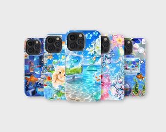 Capa Frutiger Aero para celular – Capa Dreamcore Ocean Y2K para iPhone e Samsung